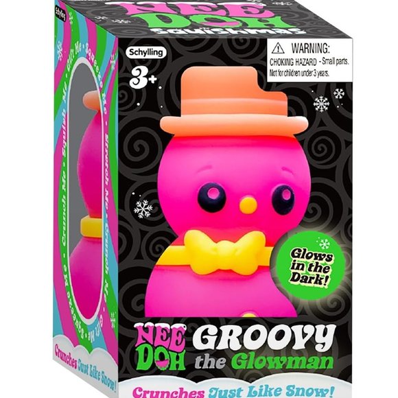NeeDoh - Groovy The Glowman - Satisfying Snow-Like Crunch - Soft - Picture 5 of 6